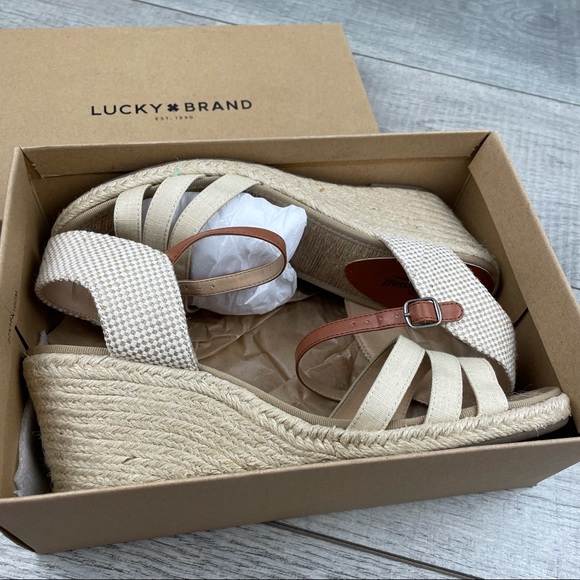 LUCKYBRAND LP-Kylo Wedge Espadrilles Sandals Size 10M - Picture 2 of 8